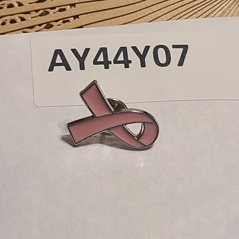 Pink Awareness Ribbon Pin - Picture 4 of 4